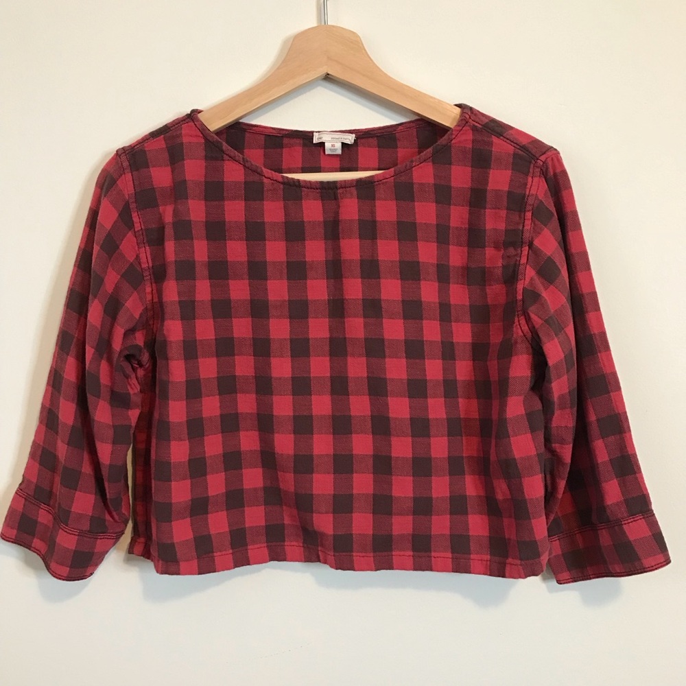 Plaid crop top